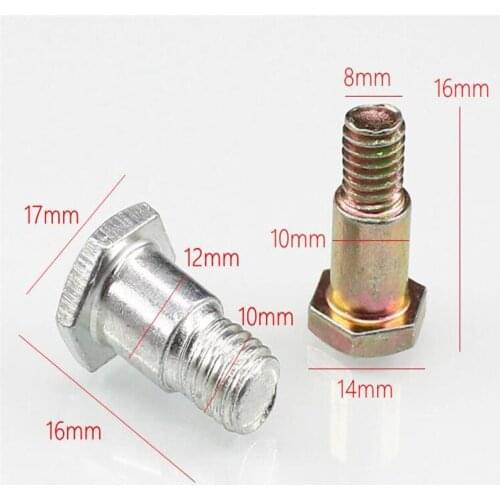 Motorcycle parking screw screw nut, two sizes, color random delivery Replacement parts mounting screws,10 pcs