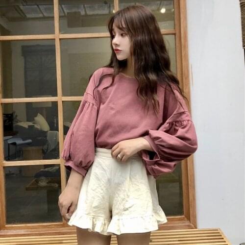 Woman TShirts Crop Top Summer Womens Clothing Crew Neck Casual Wrist-Length Sleeve T-shirt Top Loose T-shirt Mujer Camisetas