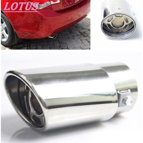 1PCS Chrome Trim Modified Car Liner Pipe Stainless Steel Car Exhaust Muffler Tip Pipe Exhaust System Hotsale New Brands