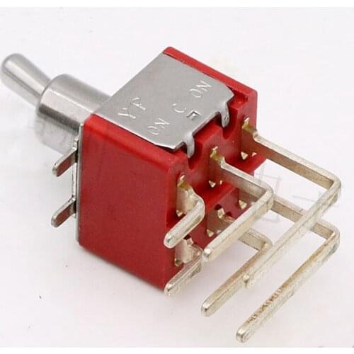 1Pcs toggle rocker switch button connector 6 feet 2 gear RC airplane accessories MTS-202C4