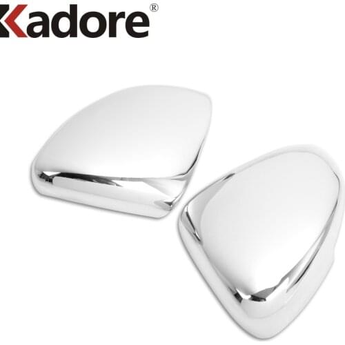Side Door Rearview Mirror Cover Trim For Fiat Cronos 2018 2019 2020 Chrome Rear View Mirror Frame Covers Car Accessories 2pcs