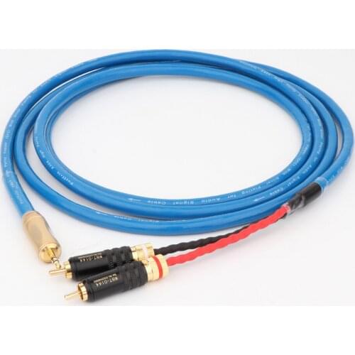 A10 Hifi Canare 3.5mm to 2RCA Audio Cable PC Mobilephone Amplifier Interconnect High Quality 3.5 Jack to RCA Cable