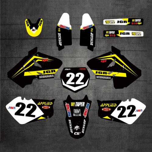 Free Custom Numbers Graphics Stickers Decals for Suzuki RM125 RM250 2001 2002 2003 2004 2005 2006 2007 2008 2009 2010 2011 2012