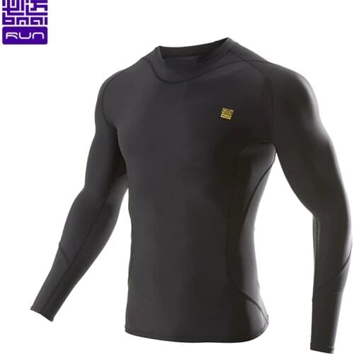Brand New Long Sleeve Running Shirt Men Gym Sportswear Compression Dry Fit Shirts For Mens Women Fitness yoga Sport T-Shirts