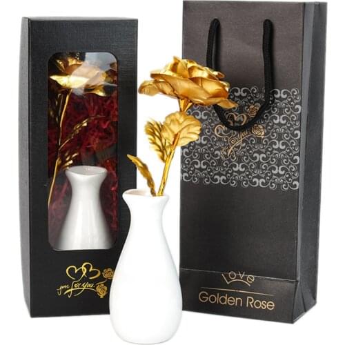 Simulation Decorative Ornaments Rose Gift Box Birthday Gifts Mothers Day For Women Vase Design Artificial Roses