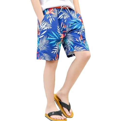 Boys Swimwear Swim Shorts Leaves Trunks Beach Board Shorts Swimming Short Pants Swimsuits boy Running Sports Surffing Shorts Kid