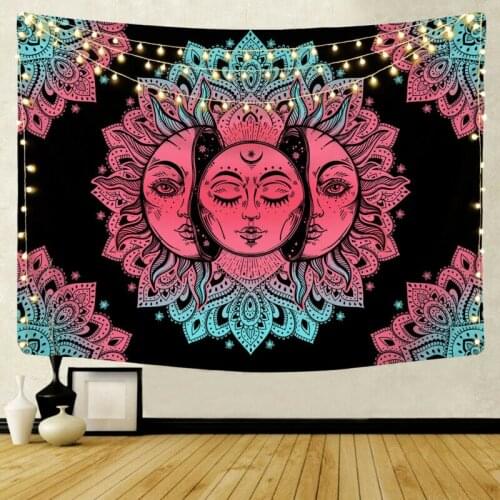 Multicolour Mandala Wall Hanging Tapestry Poster Boho Meditation Yoga Mat