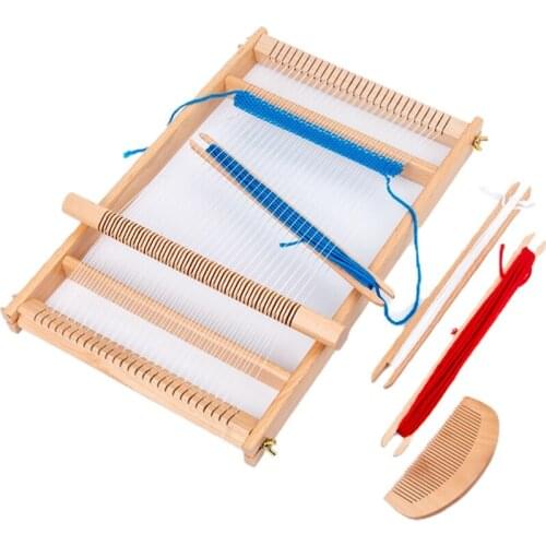 Hand-Woven DIY Multifunctional Loom Sewing Machine, Household Tapestry Scarf Sewing Machine for Parent-child Activities