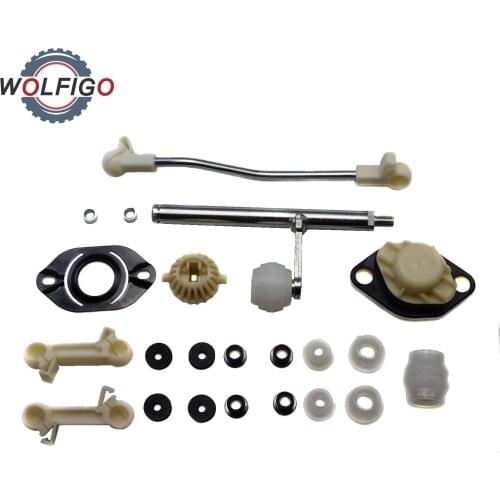 WOLFIGO Set Car Gearbox Gear Shift Linkage Repair Kit For VW GOLF JETTA MK2 1983-1992 Gear Shifting Repair 191711574 191711595A