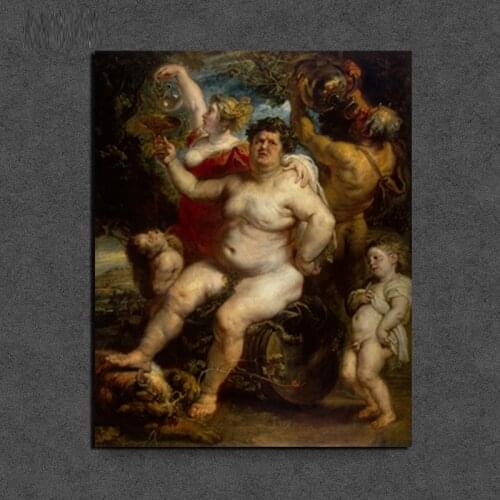Peter Paul Rubens Bacchus Canvas Painting Print Living Room Home Decoration Modern Wall Art Oil Painting Posters Pictures Frame
