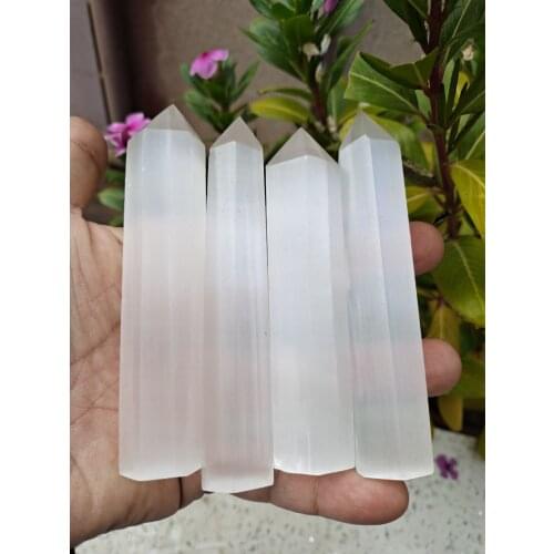 Selenite Polished Crystal Tower