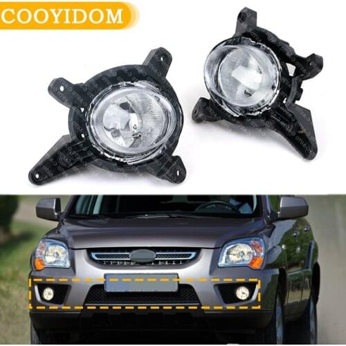 Car Left Right Front Bumper Foglight Daytime Driving Fog light For KIA Sportage 2009 2010 2011 2012 Fog Lamp car-styling