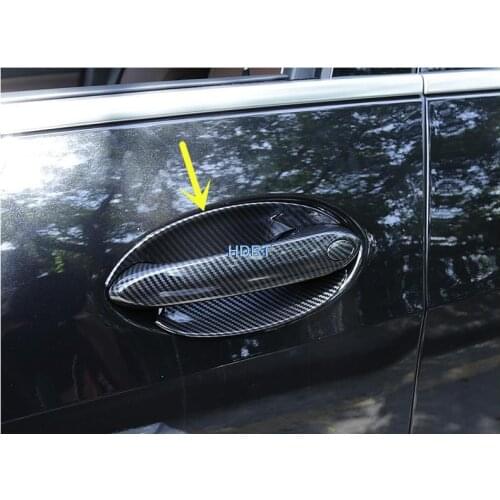 Car Styling Exterior Door Handle Frame Decoration Sticker Trim For BMW 3 Series 2020 2021 LHD Doorknob Bowl Protective Decals
