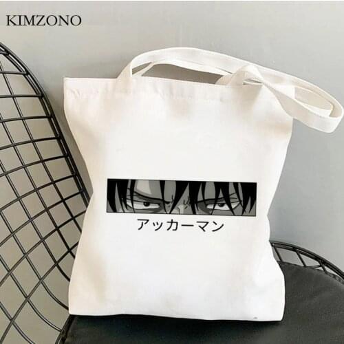 Attack on Titan shopping bag jute bag bolso shopper shopping canvas eco bag jute string boodschappentas ecobag grab