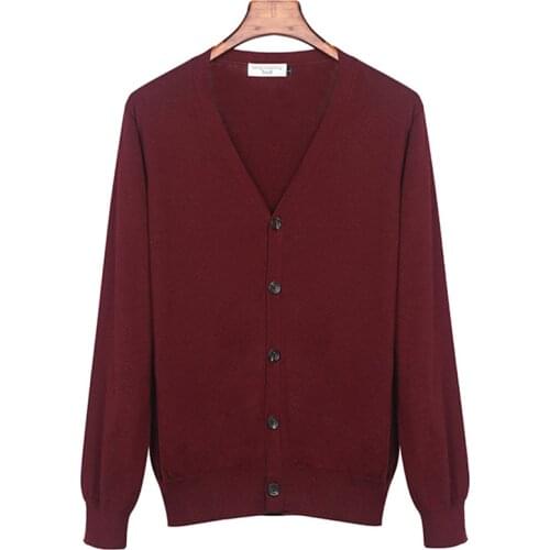 Knitted Sweater Men Harajuku Warm Cotton Male Oversized Cardigan Casual Solid Spring Autumn Long Sleeve Sweaters Coat 5 Color