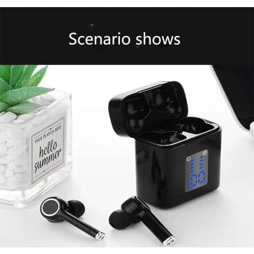 TWS TG905 wireless bluetooth headset waterproof water sports headset with charger box 5.0 mobile smart touch