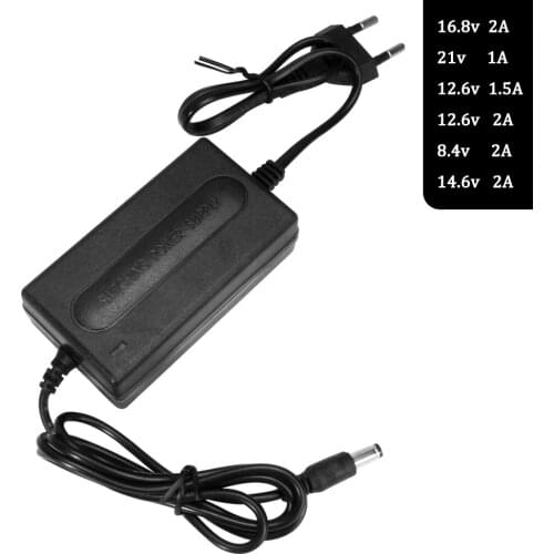 16.8V 2A 18650 Lithium Battery Pack Charger For 18650 Lithium Battery 14.4V 4 Series Lithium li-ion Battery Wall Charger