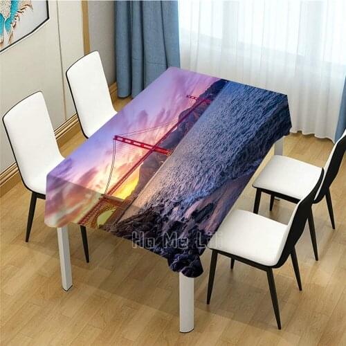 Golden Gate National Recreation Area Photography Art Design Tablecloth For Picnic Kitchen Dinner Table Decor