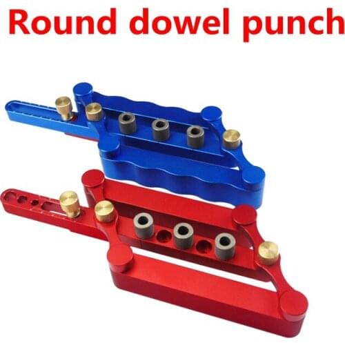08550 Round Dowel Hole Puncher Woodworking Hole Opener Plank Positioner Jigsaw Artifact Woodworking Hole Puncher