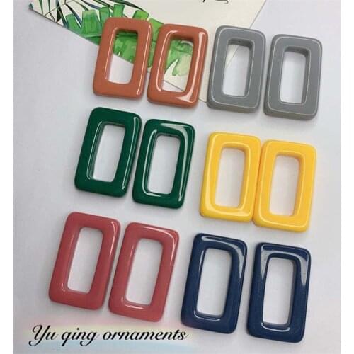 10pcs/lot New Spring Colours Acrylic Connector For DIY Making Necklace Earrings Chains Jewelry Accessories Findings & Component