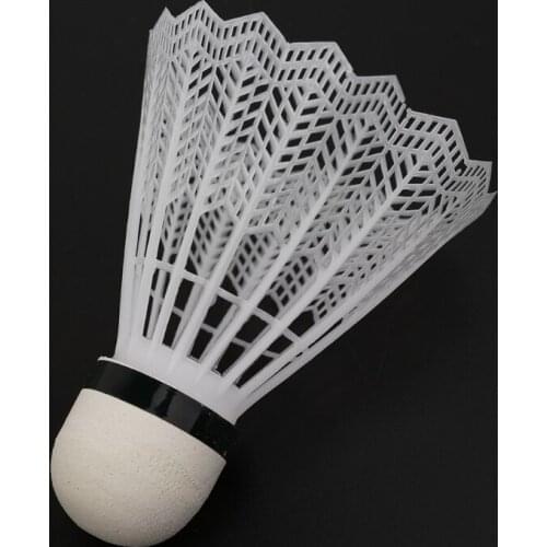 12Pcs White Badminton Plastic Shuttlecocks Indoor Outdoor Gym Sports Accessories XXUF