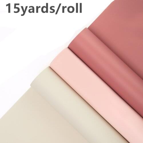 15yards Candy Color Craft Paper Long Waterproof Flower Wrapping Paper Gift wrapping paper Christmas New Year Gift packing Supply
