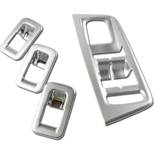 4Pcs ABS Matte Door Armrest Window Lift Button Cover Trim for Touran 2016 2017 Interior Accessories