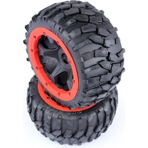 Rc car spare part rear wheel with gravel tire for 1/5 scale HPI Rovan KM Baja 5B