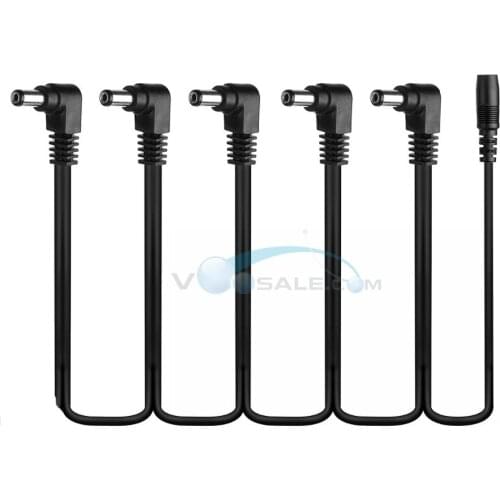 Caline 5 Heads Multi-interface Effect Pedal Connecting Cable 5 Heads CE Guitar Accessories Guitar Pedal Effect Cable Connector