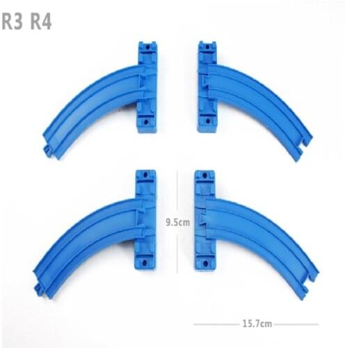 D514 Curved hill track 4pcs/LOT suitable for TOMY harmony train general rail train toy accessories Compatible car track