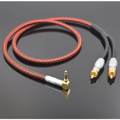 Details about Monster Audio Cable Stereo 3.5mm Right angle to 2 RCA for HDTV Speaker Tablet CD