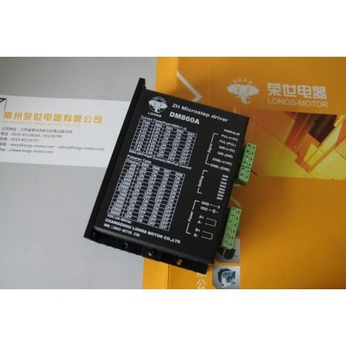EU Ship Nema34 Stepper motor driver 7.8A 256micsteps DM860A for CNC Router Mill Cut Laser Engraver longs motor