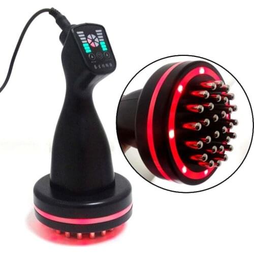 Electronic acupuncture slimming Device,BIO microcurrent Meridian Scrape Therapy,Infrared body Detoxification massage comb