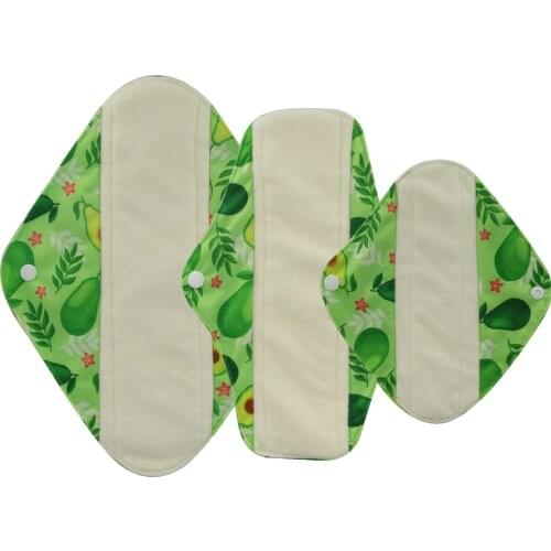 Health Feminine Hygiene bamboo Panty Liner Reusable Waterproof Bamboo Material Menstrual Cloth Sanitary Pads