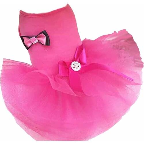 Cotton Ribbon Bowknot Skirt for Dog Birthday Party Dress for Kitten Pet Clothing for Small Dogs XS, S, M, L, XL, XXL Dog dress