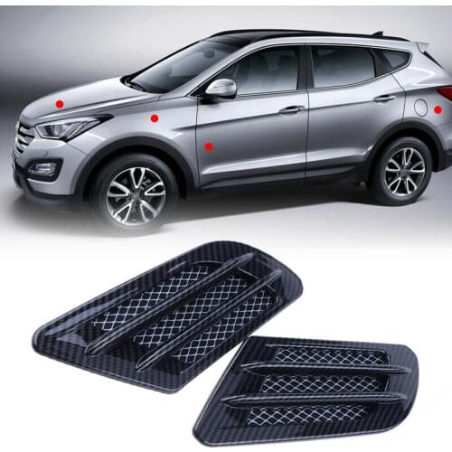 Car Hood Side Sticker Air Intake Outlet Vent Trim Sticker Fender Cover Car Styling Exterior Accessories Universal