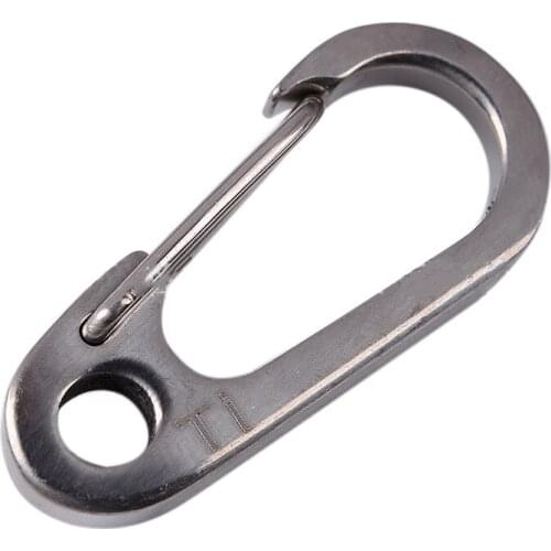 Titanium Alloy Carabiner Ring Keychain Clip Buckle Small Carabiner Clip Titanium Quick Release Keychain Clip