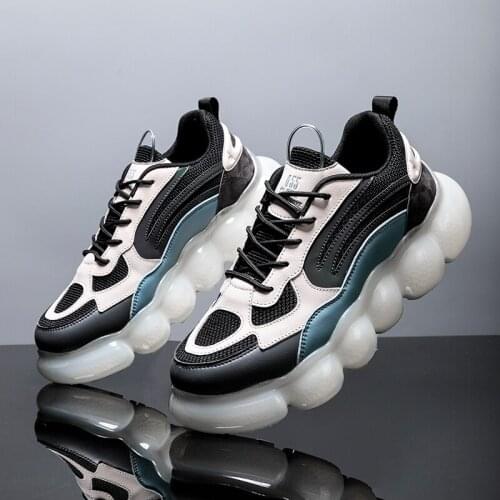 Sneakers male air trainers chunky Fashionable 2020 sneakers man shoe informales korean zapatos breathable red for Men white gym