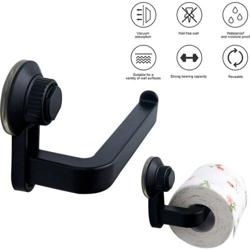 Toilet Paper Holder Wall Mounted Plastic Roll Paper Storage Shelf Punch-free Tissue Organizer for Kitchen Bathroom Accessories