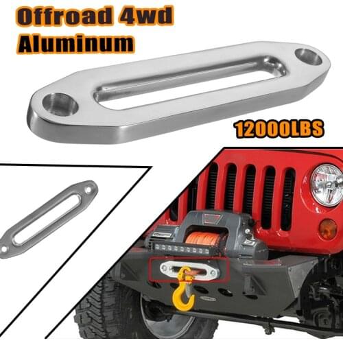 New 12000 lbs Winch Rope Guide Silver Hawse Aluminum Fairlead For Off Road 4WD
