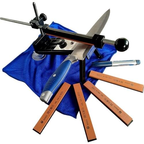 New update professional kitchen knife sharpener system 4pcs sharpening stones With retail Camouflage Bag