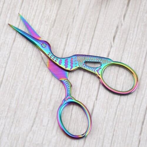 Crane Mouth Scissors cross stitch Antique Vintage Craft Sewing Scissor Fishing Stainless Steel Thread Scissors Cutting Fabric
