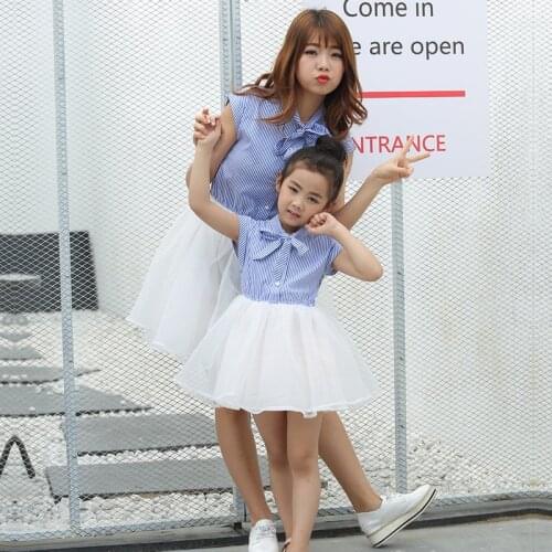 Family matching mother daughter mommy and me clothes family look korean fashion clothing wear girls women summer dress outfits 2