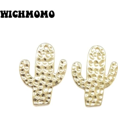 2019 New 30*22mm 4pieces/bag Environmentally Friendly Zinc Alloy Cacti Charms Pendant for Earring Necklace Jewelry Accessories