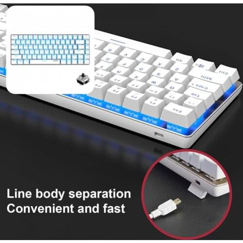 Easy to Use Wide Compatibility 82 Keys Office Mechanical Keyboard for Office