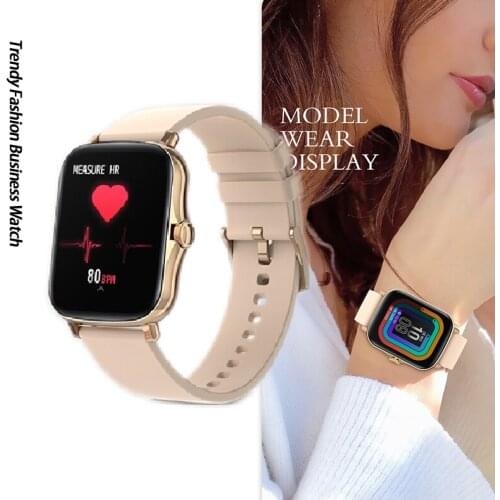 2021 Full Touch Sports Smart Watch Mens and Womens Fashion Watch IP68 Custom Dial Heart Rate Fitness Tracker Smartwatch Watch