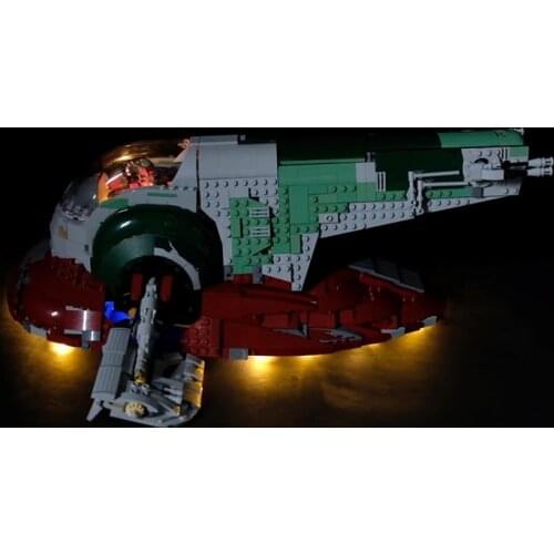 Led Light Set For Lego 75060 star wars UCS Slave No.1 Compatible 05037 Building Blocks Bricks Toys (only light+Battery box)