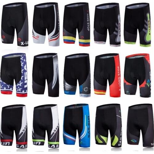 Racing team Pro Outdoor Cycling Shorts Mens Gel Padded mtb Coolmax Bicycle Shorts Ropa Ciclismo Quick Dry Bike Clothes Shorts