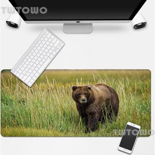 Top Quality Bear Mousepad Mouse Mat Gaming MousePads MousePad Keyboard Pad Non-slip Gamer Custom Computer Mice Pad PC Desk Pad