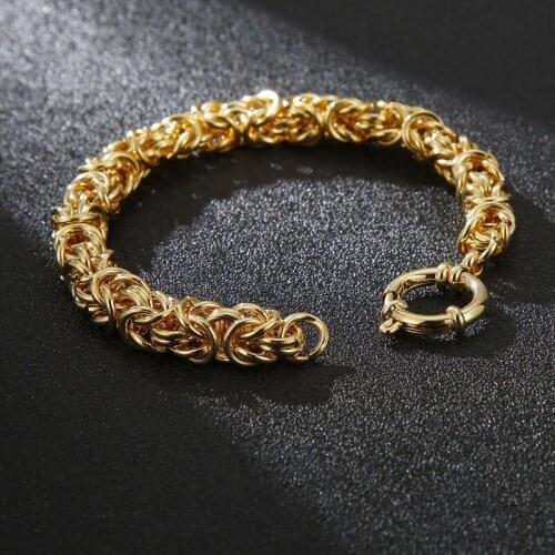 Japanese and Korean street fashion stainless steel mens bracelet, creative crown titanium steel jewelry